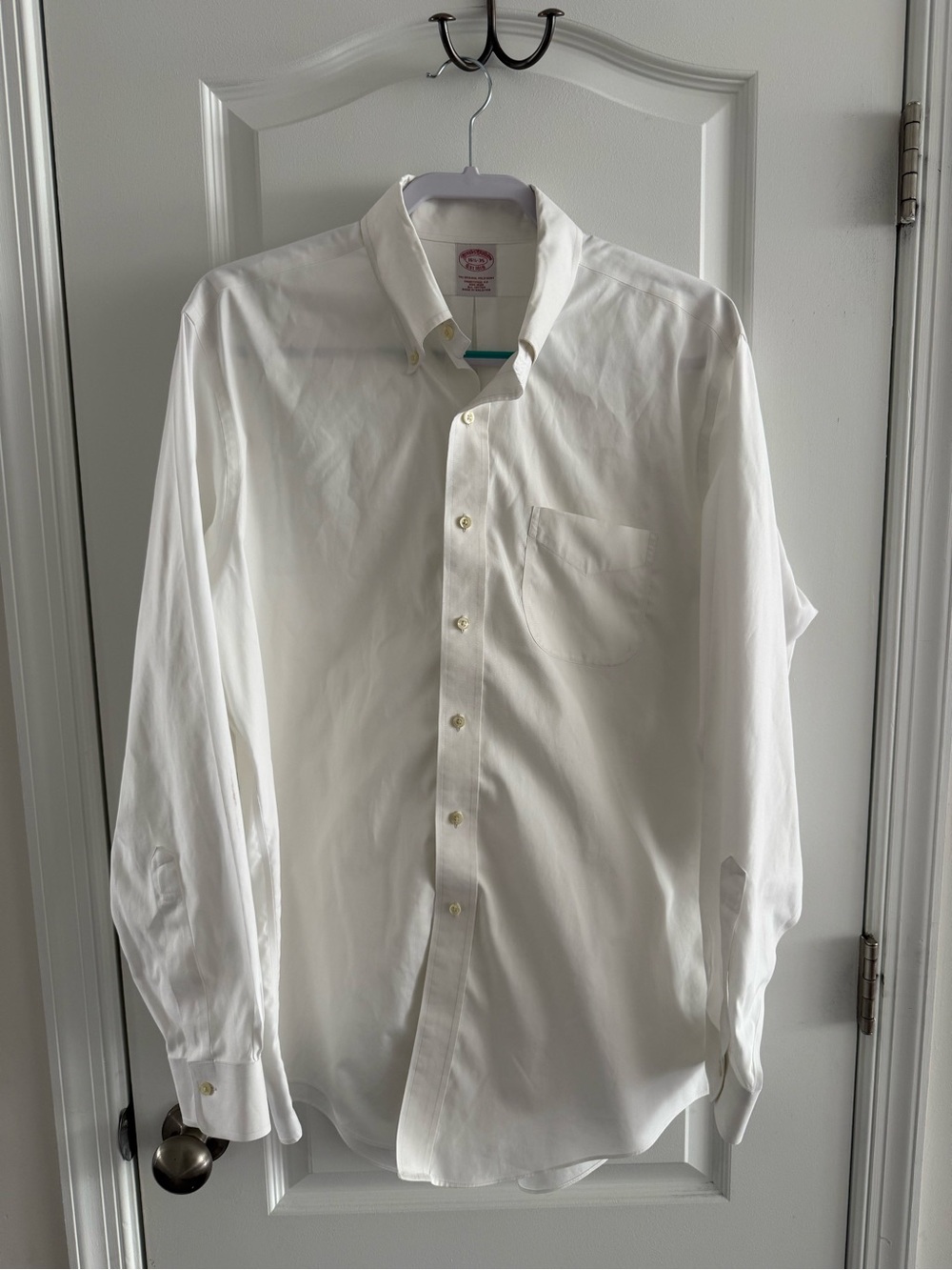 Brooks Brothers White Button-Down Dress Shirt